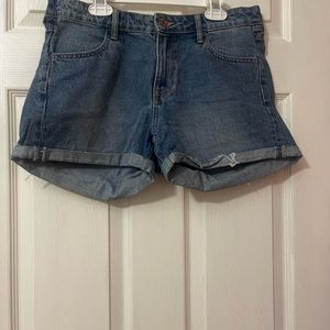 Low Waist Denim Shorts